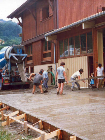 Construction de l'atelier Grosset Janin de Domancy