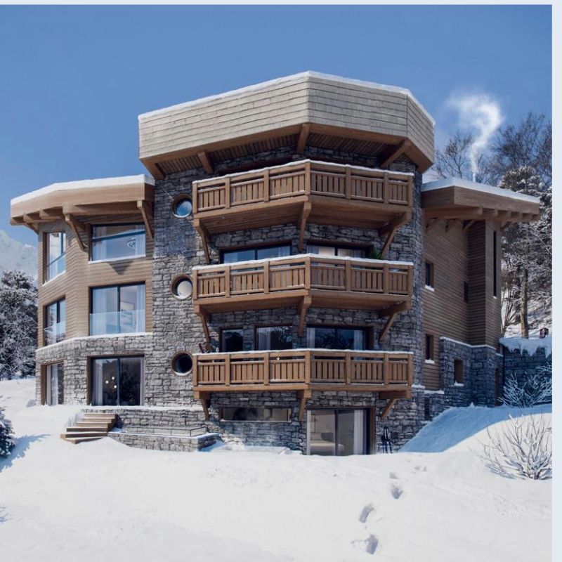 Vue 3D chalet-hôtel Blythe, Les Gets