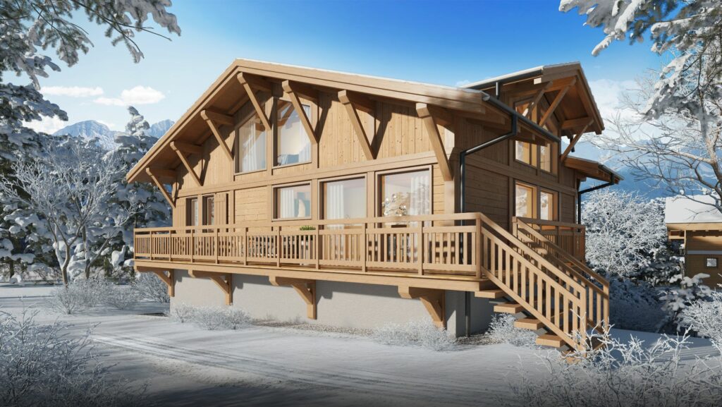 Integration 3D chalet Chamonix