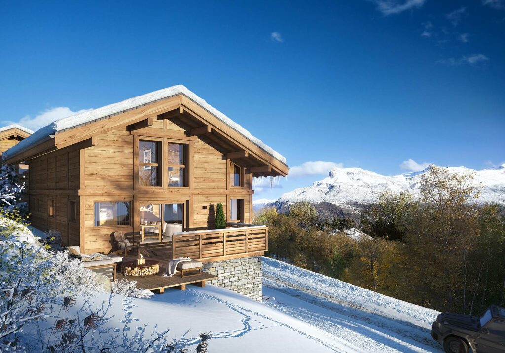 Vue 3D Chalet Combloux