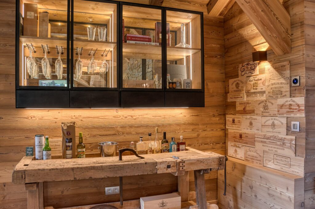 Bar rustique chalet